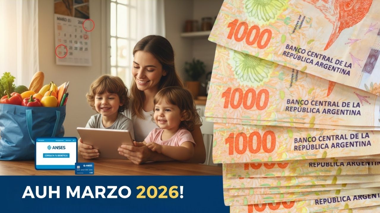Aumento AUH Marzo 2026: ¿Cuánto cobrás por hijo con el nuevo ajuste de ANSES y la Tarjeta Alimentar?